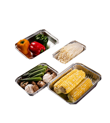 Sản phẩm bán nóng Quảng trường nhựa nhôm dùng một lần hộp ăn trưa chống nhiệt độ cao