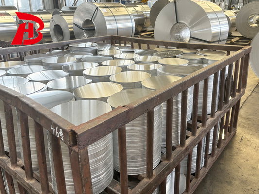 Bề mặt phủ B209 ASTM 3003 8011 1050 1100 1060 Vòng tròn đĩa nhôm cho chảo không dính