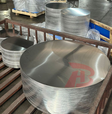 Custom Size Aluminum Circle 0.3-6mm Thickness 100-1000mm Diameter CC DC Material 1050 1060 3003 Alloy Crack Resistant Deep Drawing for Cookware and Lamp Cover Stamping