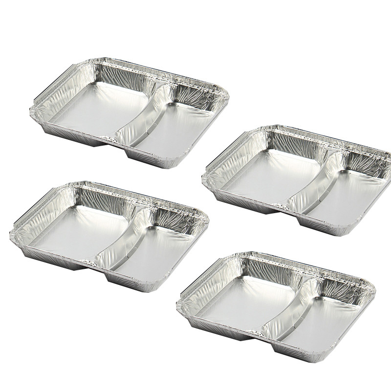 Ứng dụng cá nhân tái chế bao bì thực phẩm dùng một lần Thùng chứa nhôm Tin Foil Đồ ăn uống Thùng đựng nhôm