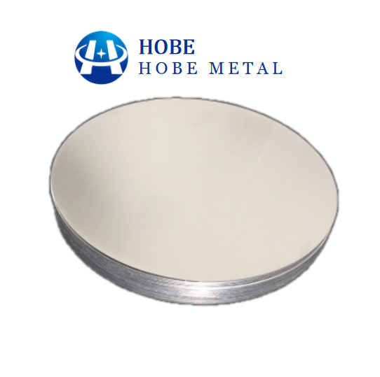 Cốc nấu ăn 1100 nhôm vòng trống mài đánh bóng kết thúc 3mm Độ dày cán nóng đĩa nhôm cho đồ dùng nhà bếp